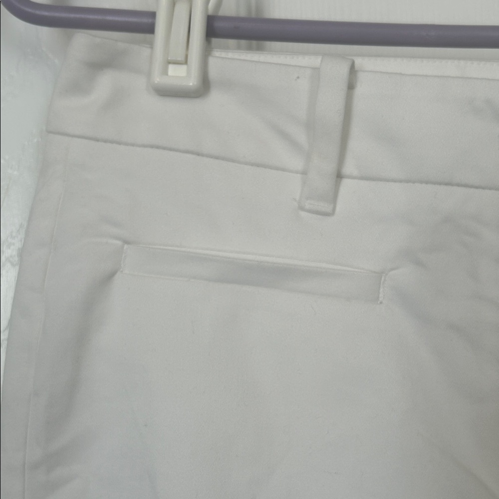 Ann Taylor Petite Cotton Crop Pant / White - Picture 5 of 9